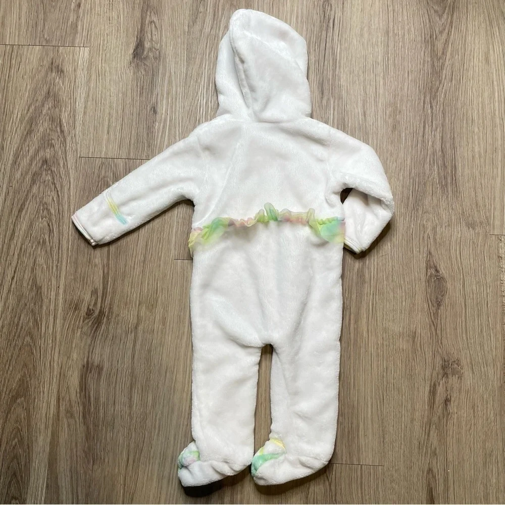 Penelope Mack One Piece Hoodie | Baby 6 - 9 months | White with Pastel